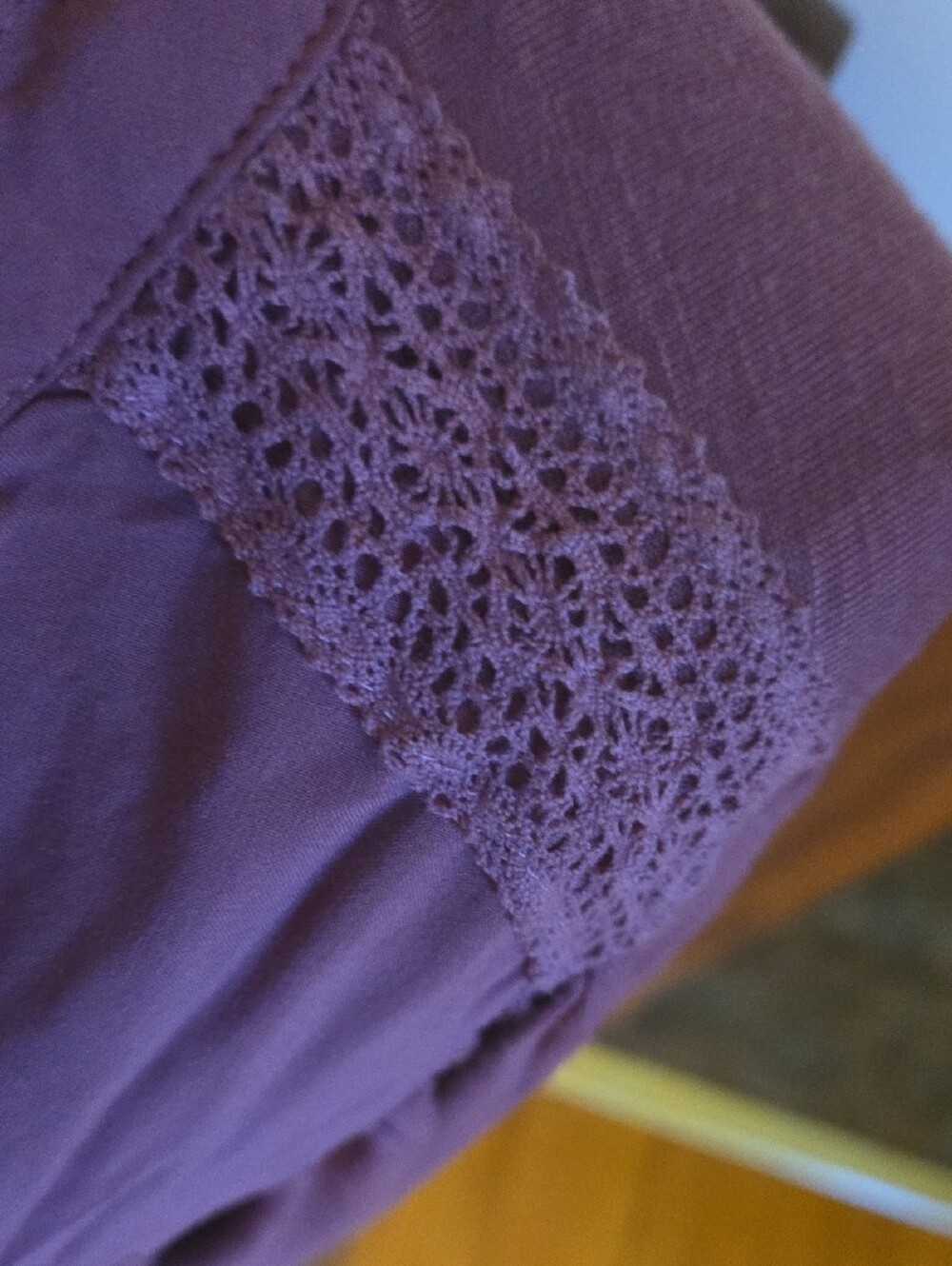Democracy Mauve Button-Front Blouse Size Lg - Picture 5 of 6